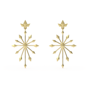 insieme hiems yellow gold earrings