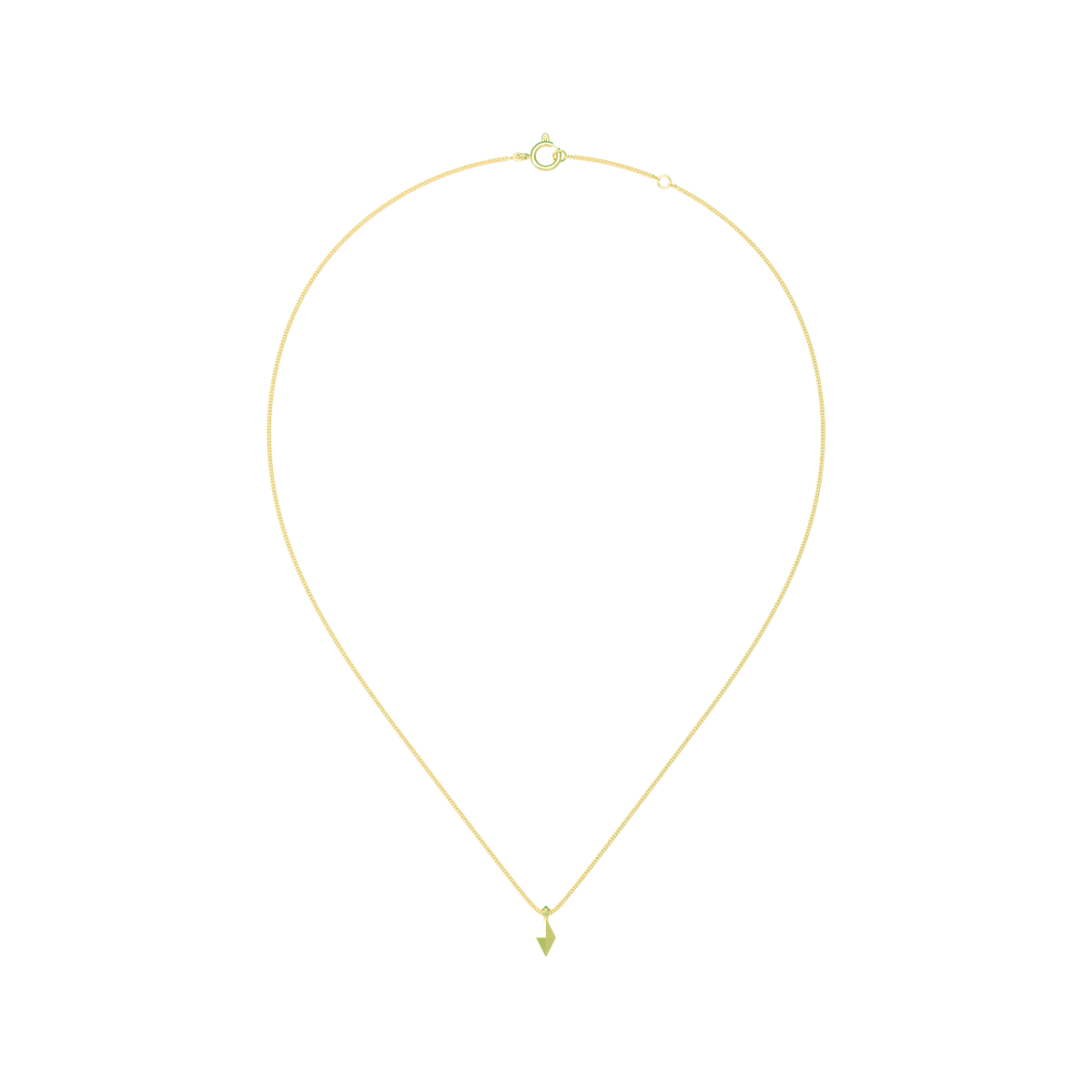 insieme hiems yellow gold necklace