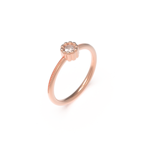 Leccornie Rose Gold Engagement Ring