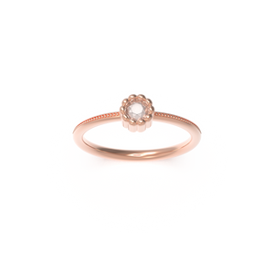 Leccornie Rose Gold Engagement Ring