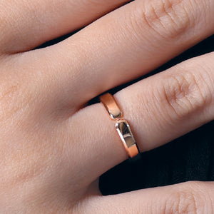 Leccornie Rose Gold Wedding Ring