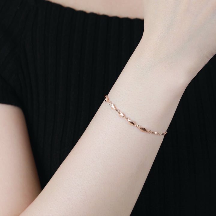 insieme hiems rose gold bracelet