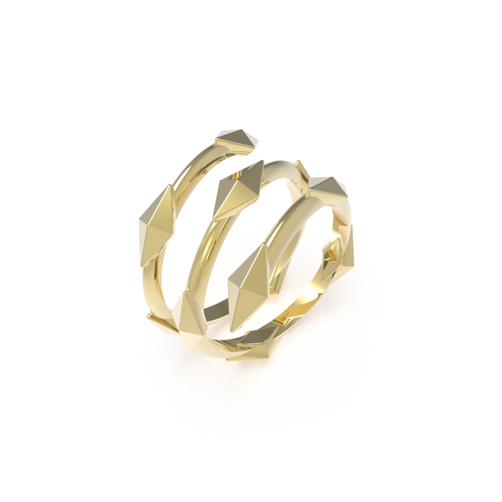 insieme hiems yellow gold ring