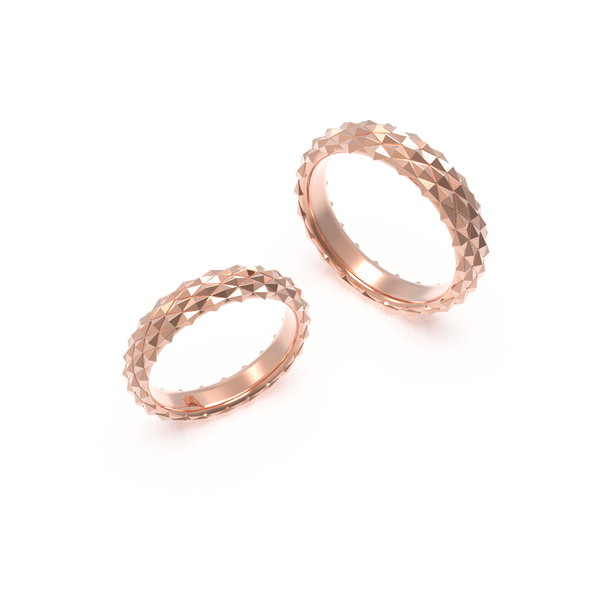 insieme hiems rose gold wedding ring