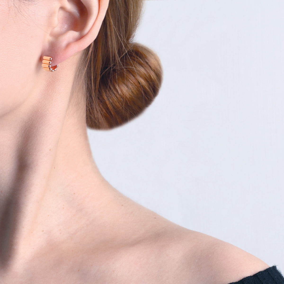 Leccornie Earrings Rose Gold