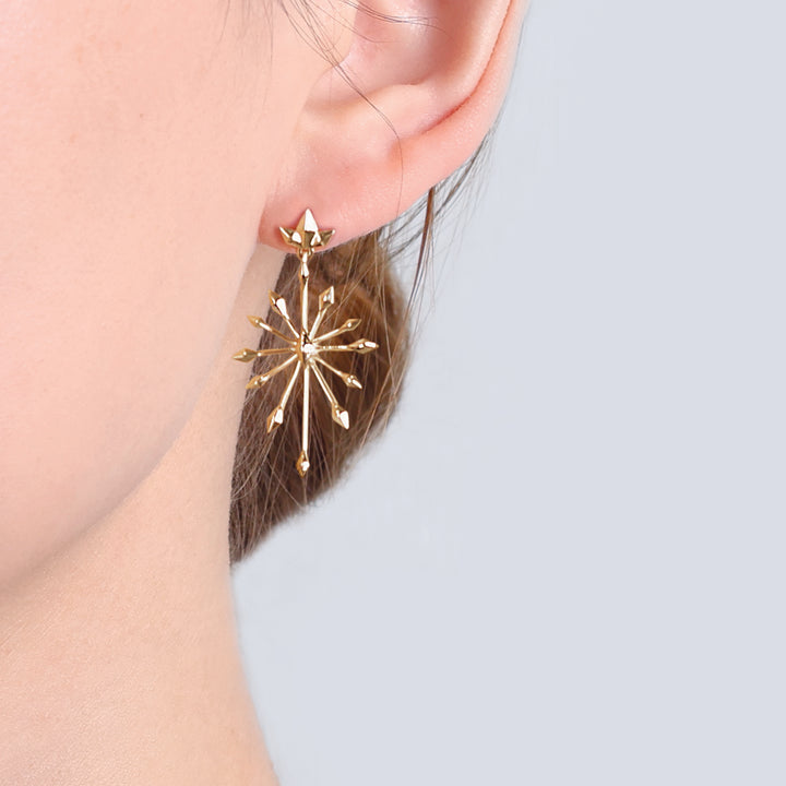 insieme hiems yellow gold earrings