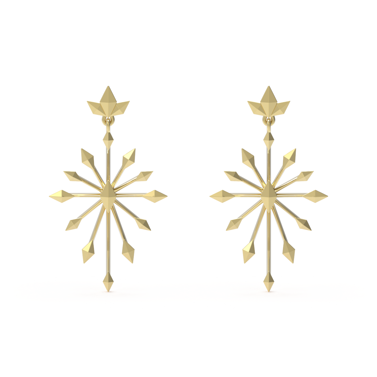 insieme hiems yellow gold earrings
