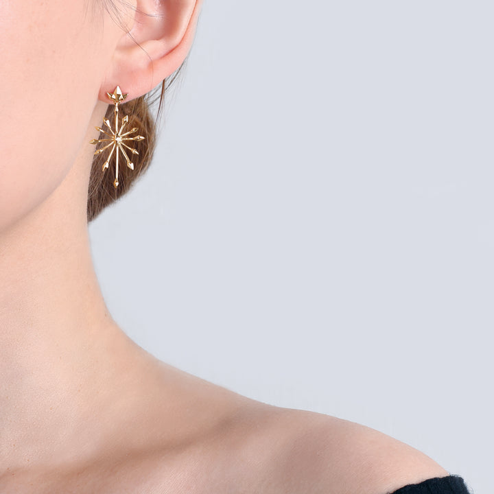 insieme hiems yellow gold earrings