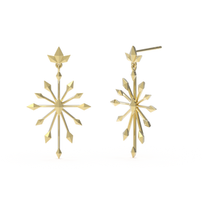 insieme hiems yellow gold earrings