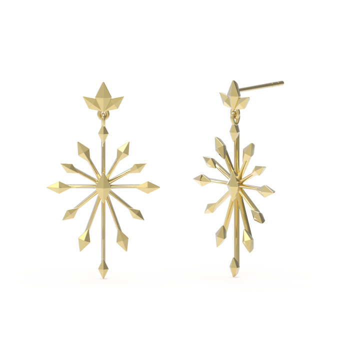 insieme hiems yellow gold earrings