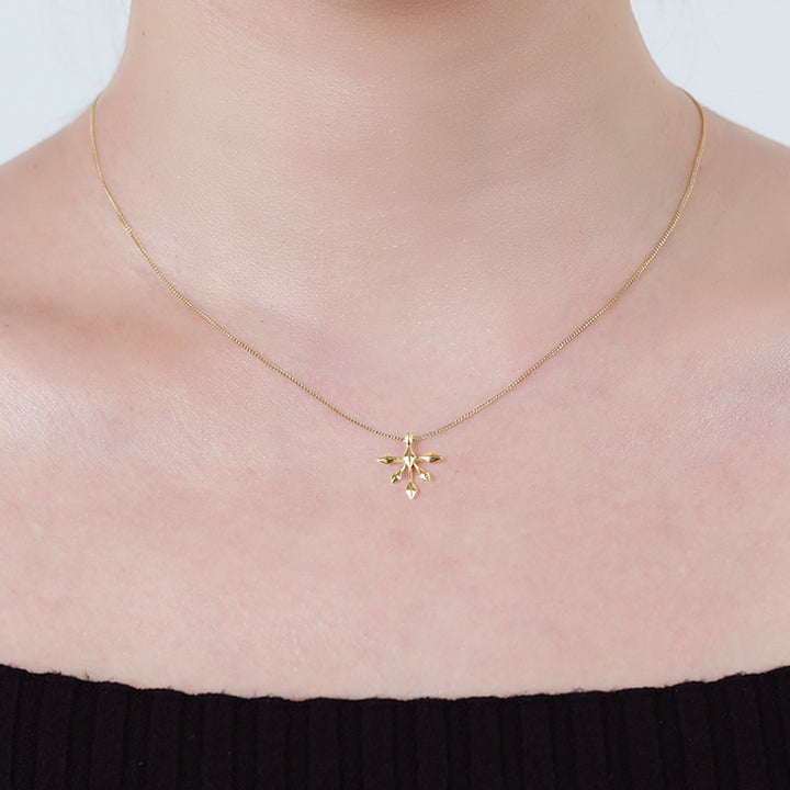 insieme hiems yellow gold necklace