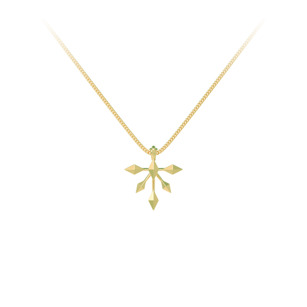 insieme hiems yellow gold necklace