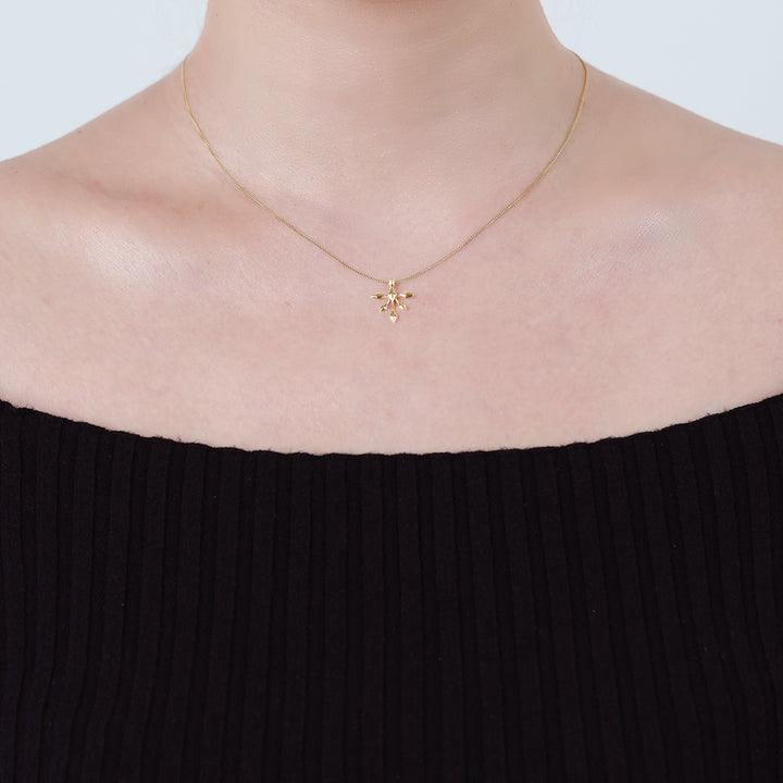 insieme hiems yellow gold necklace