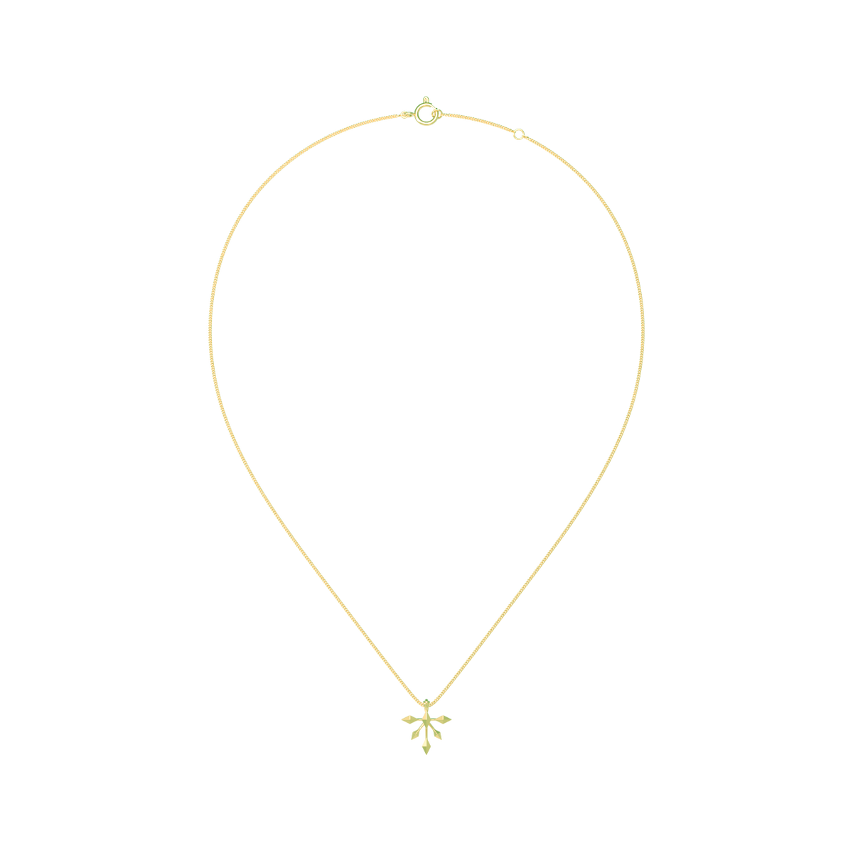 insieme hiems yellow gold necklace