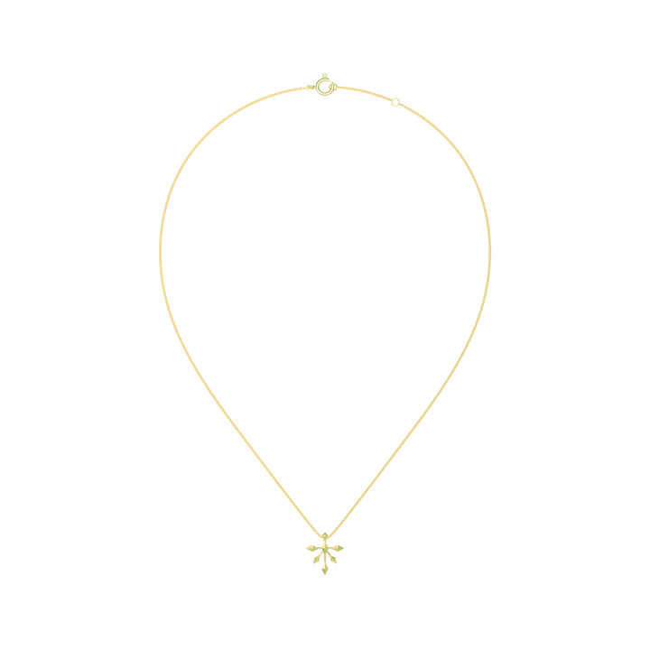 insieme hiems yellow gold necklace