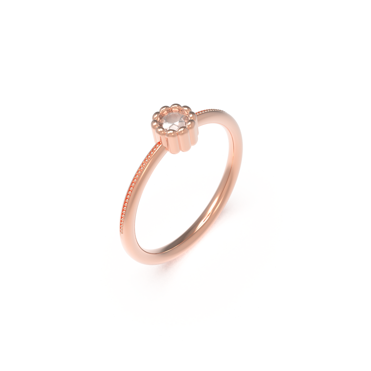 Leccornie Rose Gold Engagement Ring