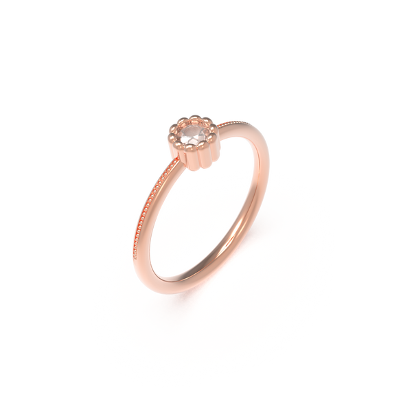 Leccornie Rose Gold Engagement Ring