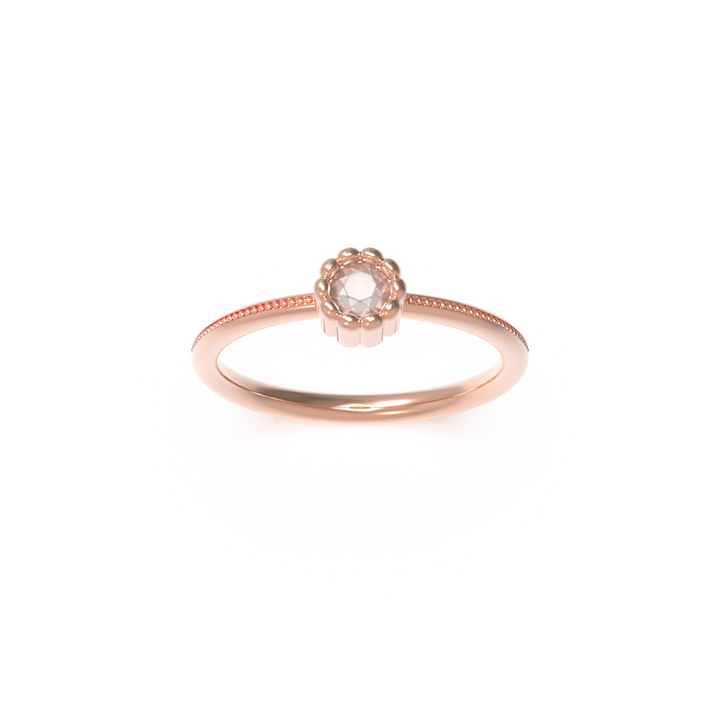 Leccornie Rose Gold Engagement Ring