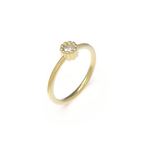 Leccornie Yellow Gold Engagement Ring