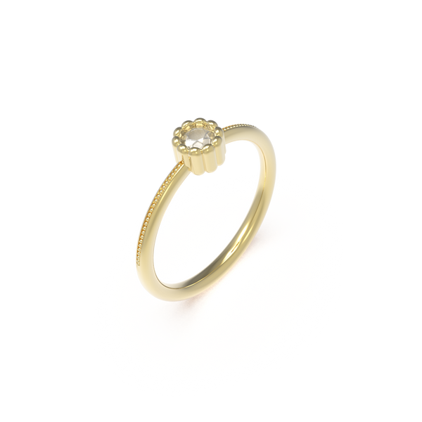 Leccornie Yellow Gold Engagement Ring