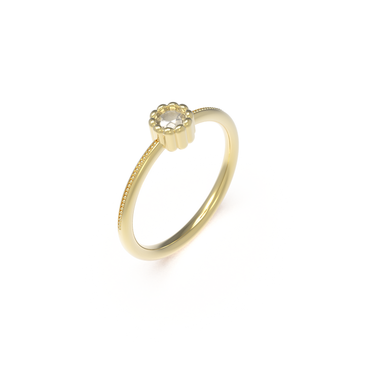 Leccornie Yellow Gold Engagement Ring