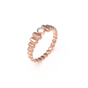 Leccornie Rose Gold Engagement Ring