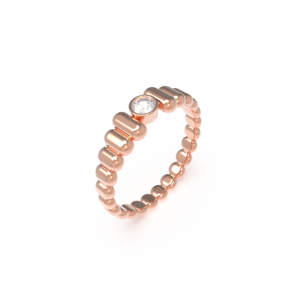 Leccornie Rose Gold Engagement Ring