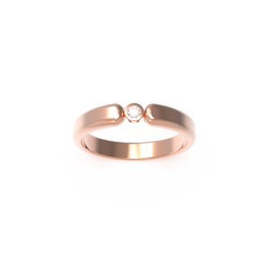 Leccornie Rose Gold Diamond Wedding Ring