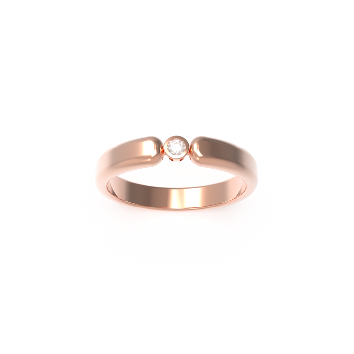 Leccornie Rose Gold Diamond Wedding Ring