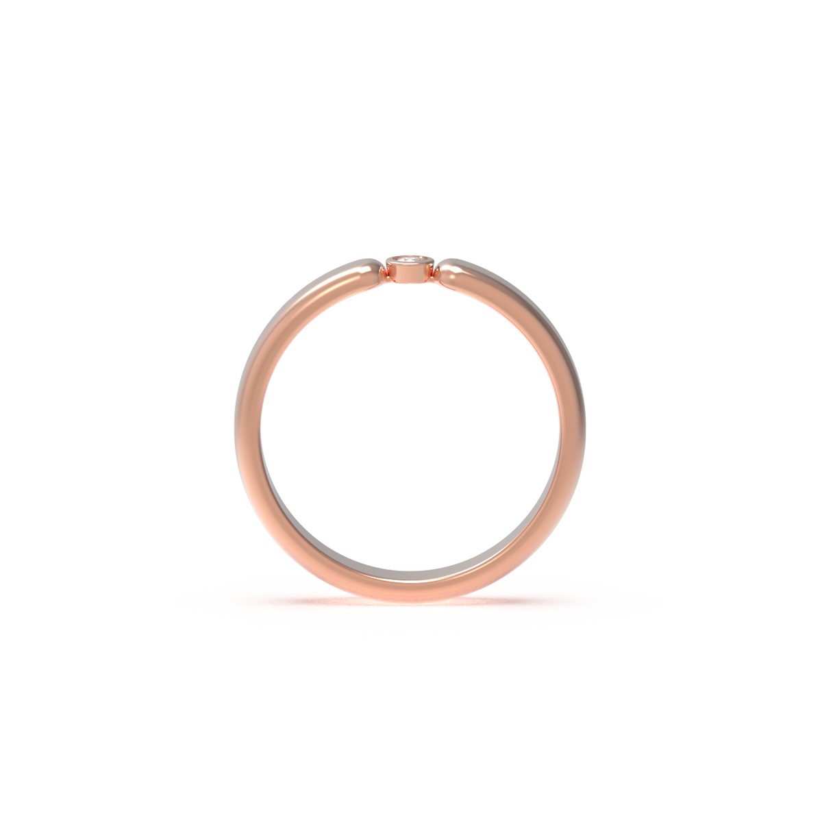 Leccornie Rose Gold Diamond Wedding Ring
