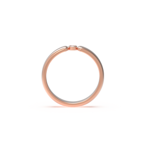 Leccornie Rose Gold Diamond Wedding Ring