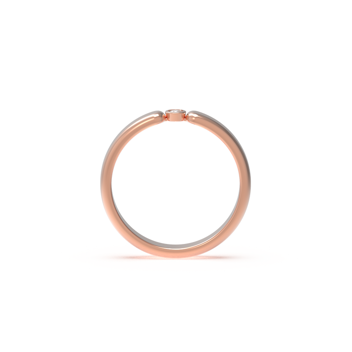 Leccornie Rose Gold Diamond Wedding Ring