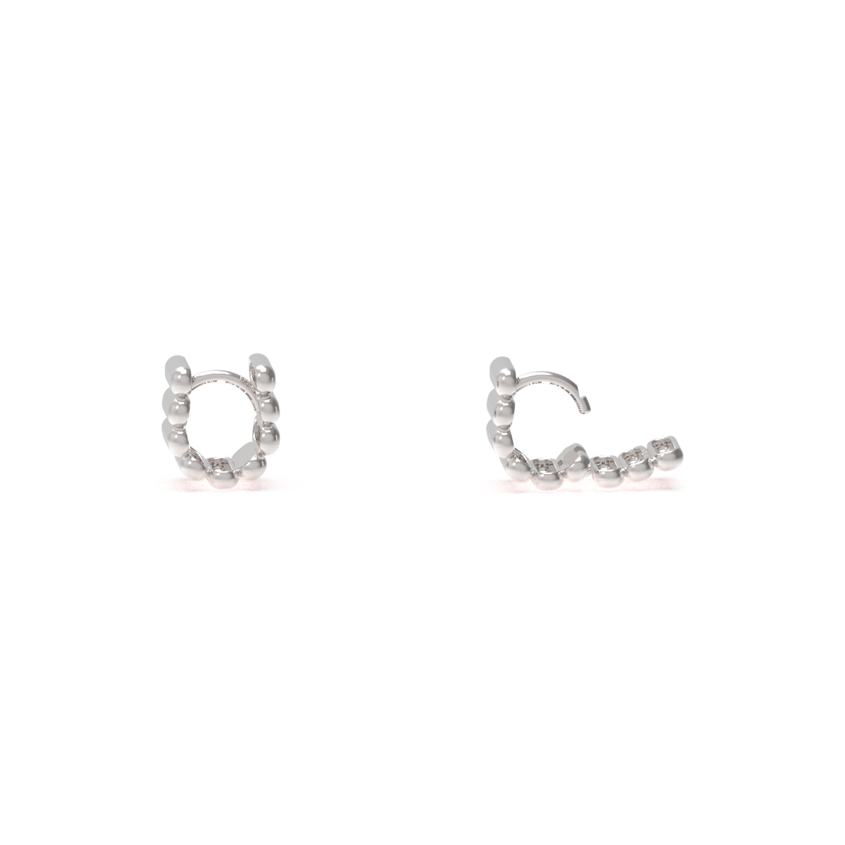 Leccornie White Gold Earrings
