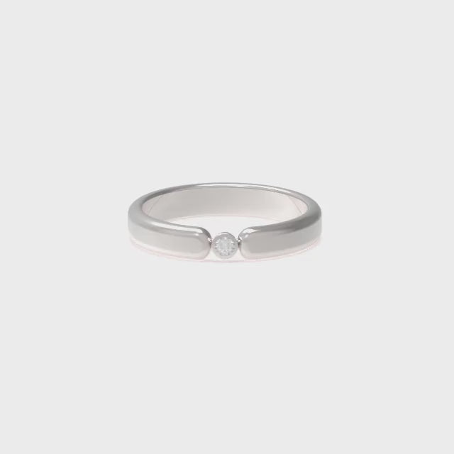 Leccornie White Gold Diamond Wedding Ring