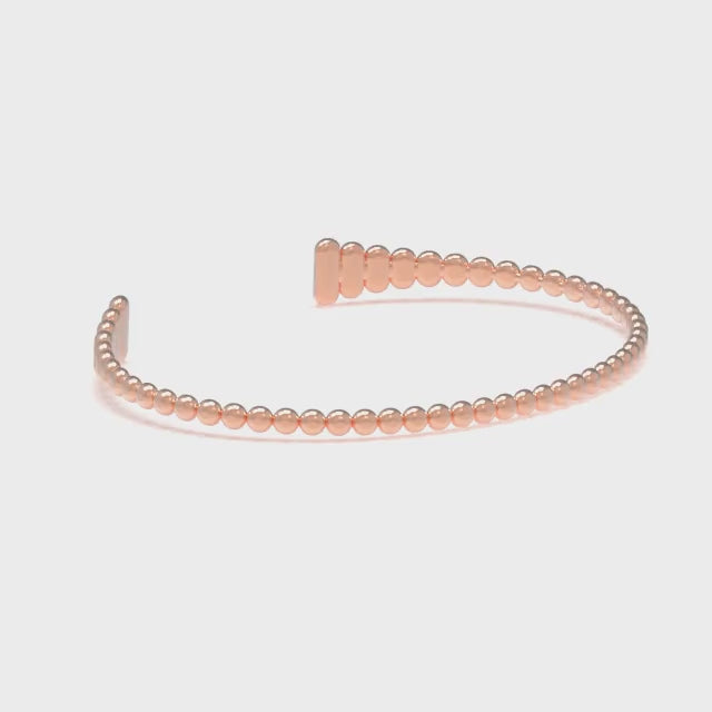 Leccornie Bangle Bracelet Rose Gold