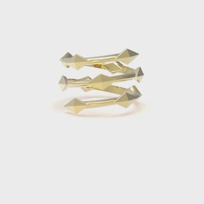 insieme hiems yellow gold ring