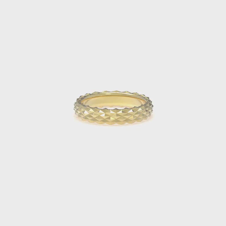 insieme hiems yellow gold wedding ring