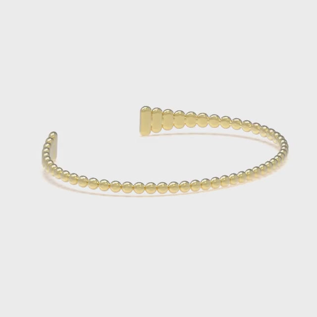 Leccornie Bangle Bracelet Yellow Gold