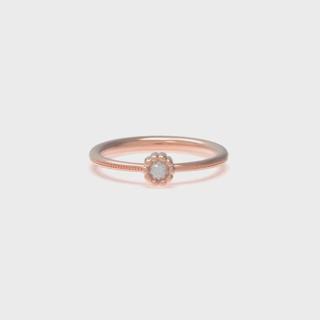 Leccornie Rose Gold Engagement Ring