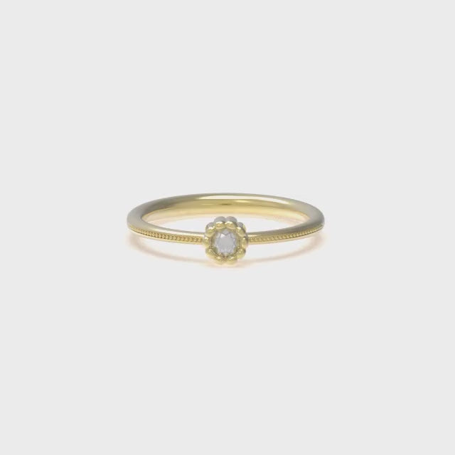 Leccornie Yellow Gold Engagement Ring