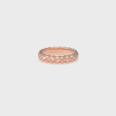 insieme hiems rose gold wedding ring