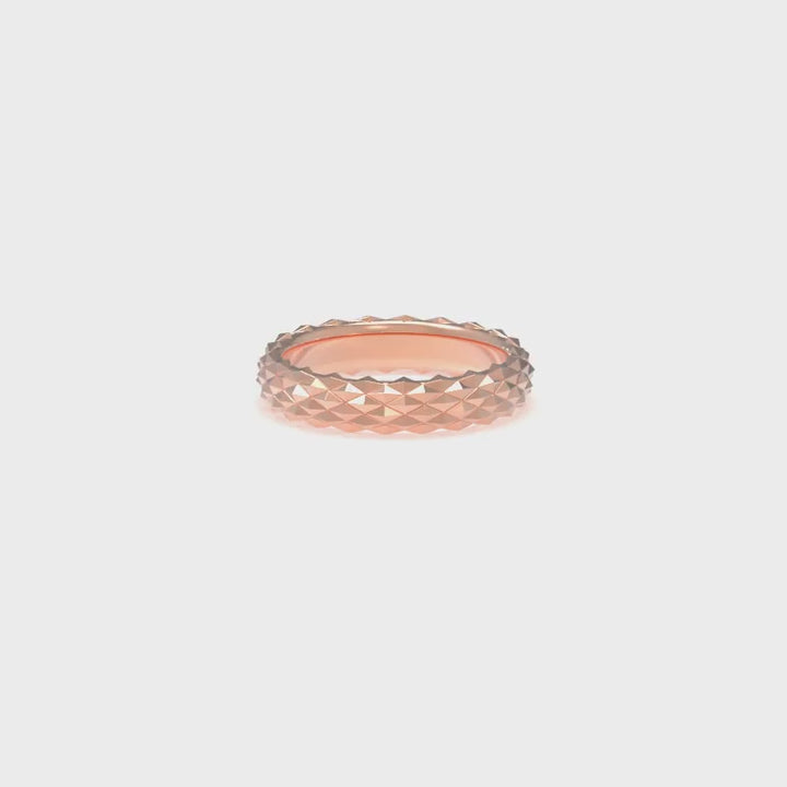 insieme hiems rose gold wedding ring