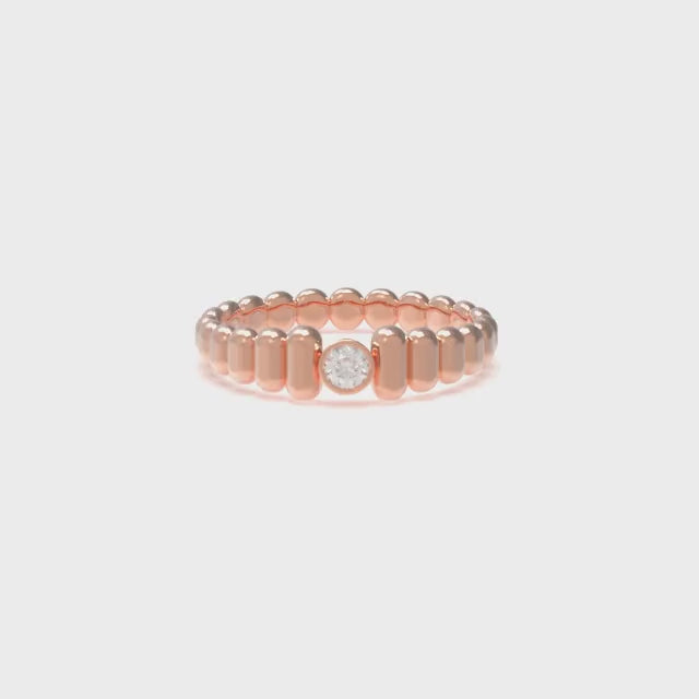 Leccornie Rose Gold Engagement Ring