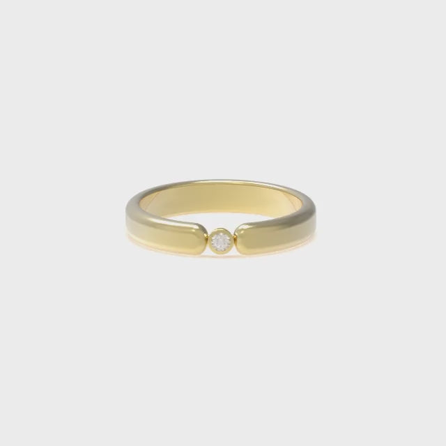 Leccornie Yellow Gold Diamond Wedding Ring